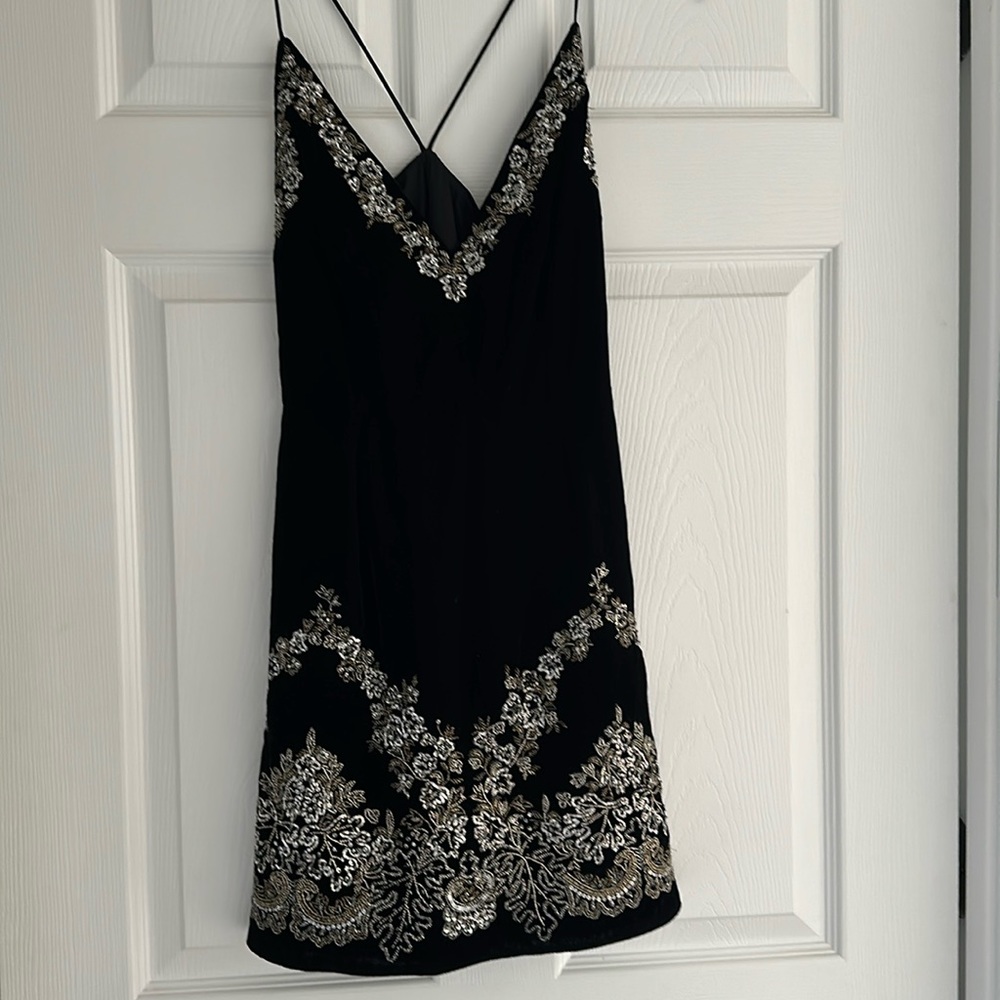 VELVET MINI DRESS